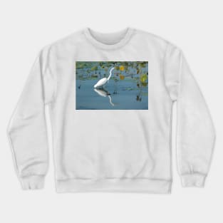 Egret hunting Crewneck Sweatshirt